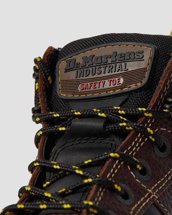 Botas Con Cordones Dr. Martens Grapple Steel Toe Mujer Marrom MX-91263